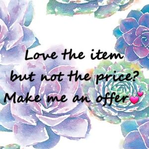 Reasonable offers welcome💕